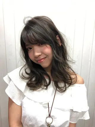 セミロング 大嶋 伸吾のヘアスタイル