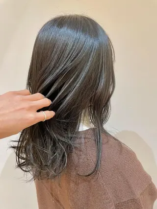 セミロング 🎗 💖井上 竜 ブリーチ指名No.1のヘアスタイル