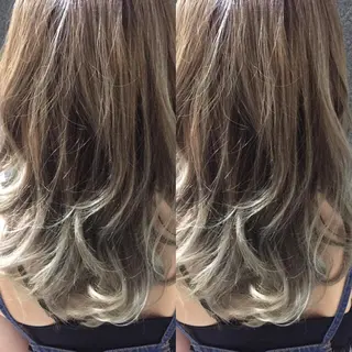 ロング カラー 透明感/ 美髪矯正/田中恭のヘアスタイル