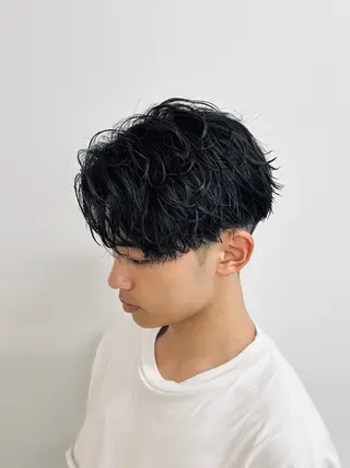 ミディアム パーマ メンズ 🏁メンズパーマ/ RYOYAのヘアスタイル