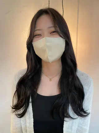 ロング カラー 京都美容師 塩のヘアスタイル