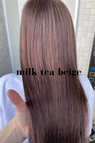 ロング カラー charm《銀座》 ヘアセット/縮毛矯正のヘアスタイル