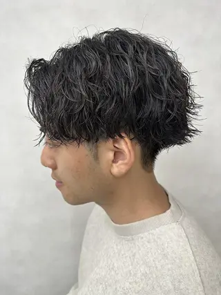 ショート メンズ パーマ アース越谷 レイクタウン店のヘアスタイル