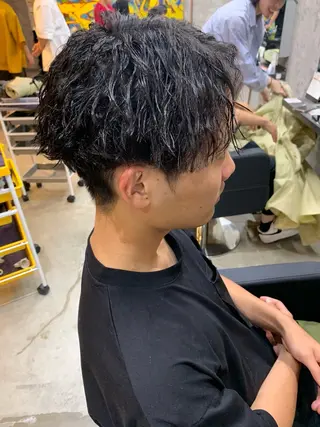パーマ メンズ ⚡️メンズパーマ特化 mens支持◎/忠地のヘアスタイル