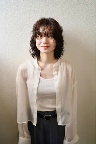 セミロング パーマ CARICIA🌱 masaeのヘアスタイル