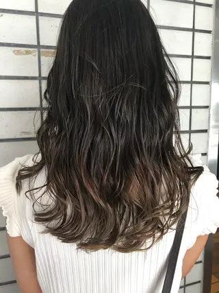 セミロング カラー 似合わせ／代表 髪質改善/山田将大のヘアスタイル