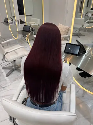 ロング レイヤーカット×暖色 カラー🎀ASAKAのヘアスタイル