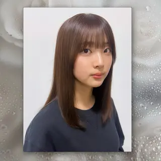 ミディアム カラー 豊川/髪質改善/ 美髪カラー/アヤカのヘアスタイル