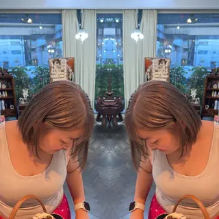 ショート カラー レイヤー/ボブ/ ミニボブ/AOIのヘアスタイル