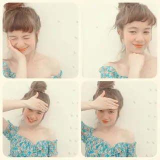 ミディアム セミロング ロング カラー ヘアアレンジ la fith所属・rico_by ヘアとアイブロウのヘアスタイル