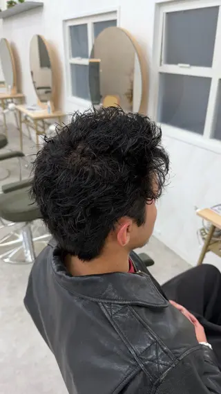 パーマ メンズ 飛田 海渡のヘアスタイル