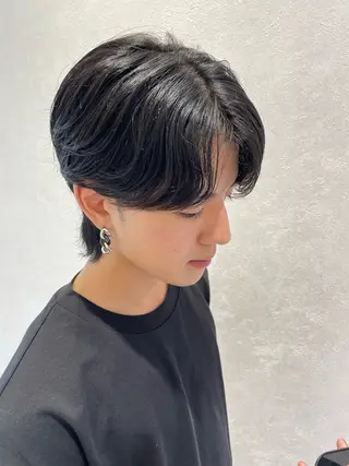 ミディアム 竹田 京人のヘアスタイル