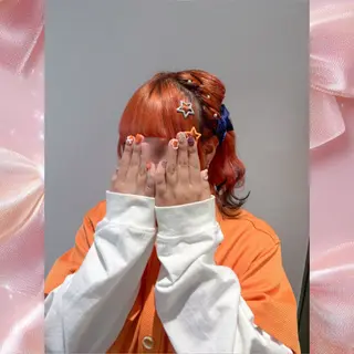 ミディアム ヘアアレンジ 河原 彩心【葛西/西葛西】のヘアスタイル