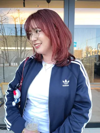 ミディアム カラー niil所属・REINA /niil/女性限定のヘアスタイル