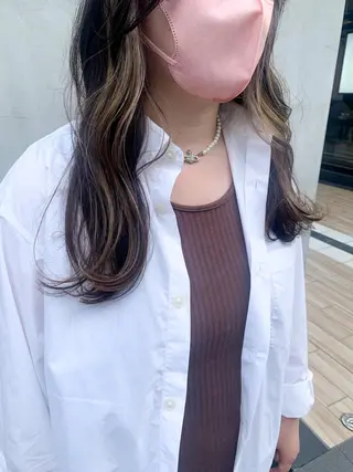 セミロング カラー ヘアアレンジ yuka .のヘアスタイル