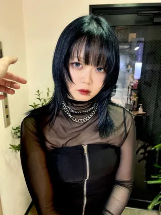 ミディアム 文屋 颯のヘアスタイル