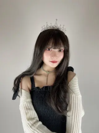 ロング 韓国ヘア 🎀中川綾乃🎀のヘアスタイル