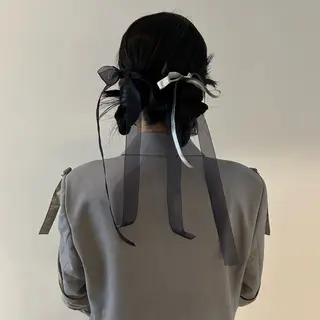 ヘアアレンジ nonoka オリーブ/レイヤーのヘアスタイル