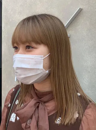 ミディアム カラー Kureha/ネイル トレンドヘアのヘアスタイル