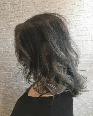 ミディアム カラー 髪質改善美容師 中村　一のヘアスタイル