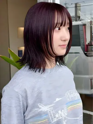 ミディアム カラー パーマ 🫧ショート/ボブ 池袋西口・泡渕✂️のヘアスタイル