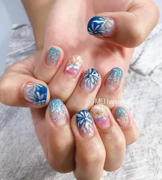 ネイル 北浦和 自爪育成ケアのネイルデザイン