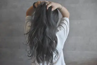 ロング カラー ヘアアレンジ hair salon Glanzのヘアスタイル