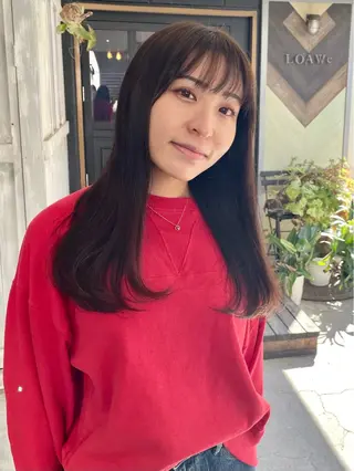 ロング 塩谷 雪花のヘアスタイル