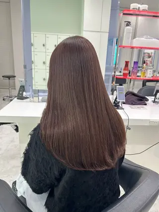 ロング カラー ヘアアレンジ トレンドモテカラー 🩷色落ちまで可愛くのヘアスタイル