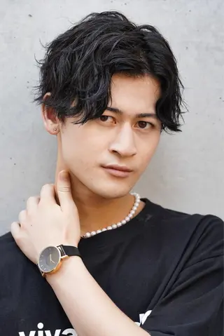 ショート パーマ メンズ kei/透明感カラー /縮毛矯正/メンズのヘアスタイル