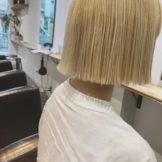 ショート パーマ/透明感カラー /ボブ/吉田一生のヘアスタイル