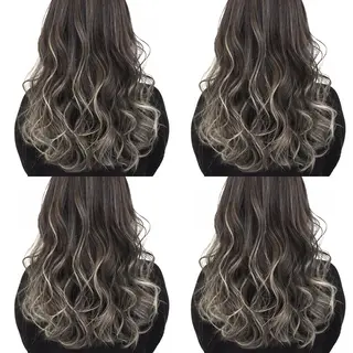 セミロング カラー 井上 一平のヘアスタイル