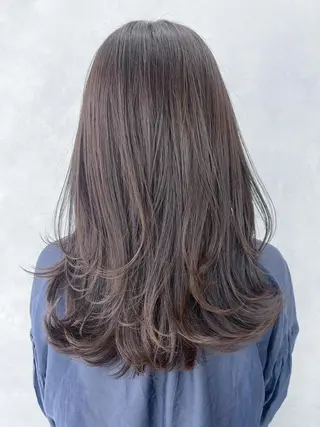 ミディアム カラー パーマ ヘアアレンジ ITbyALBUM 八王子店のヘアスタイル