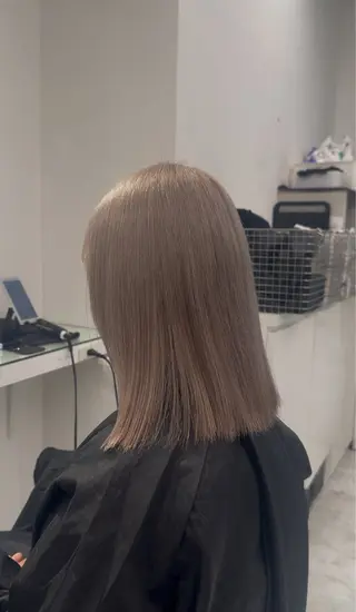 ロング カラー ヘアアレンジ 透け上品ハイトーン 職人ゆうと🤍のヘアスタイル