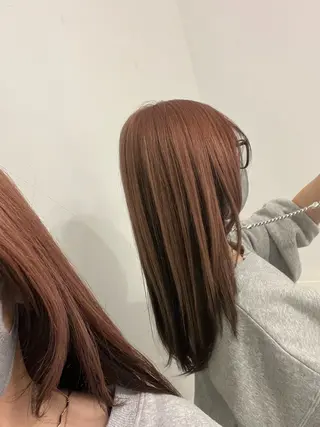 ロング カラー ツヤ髪カラー💎 佐藤あきのヘアスタイル