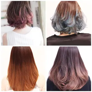 ショート ミディアム セミロング ロング カラー ヤナ マネージャーのヘアスタイル