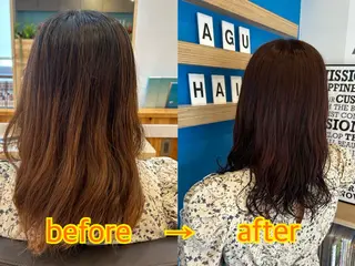 ミディアム 島袋 寧々のヘアスタイル