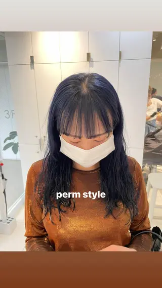 パーマ miko🪽地毛風/ ハイトーン/レイヤーのヘアスタイル