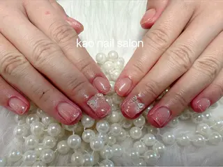 ネイル kao nail マグネット/長さだしのネイルデザイン