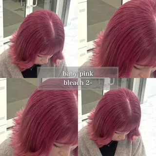 ミディアム カラー ケアブリーチ/ 髪質改善/上質艶髪のヘアスタイル