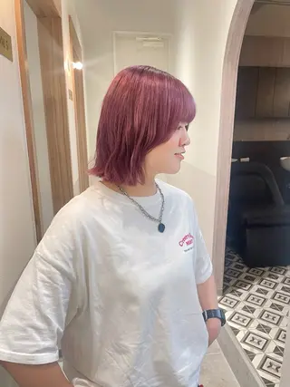 ショート カラー 田中大星 /ボブ 縮毛矯正のヘアスタイル