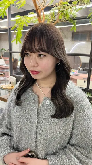 ロング パーマ/オリーブ/ 酸性ストレート/ゆなのヘアスタイル