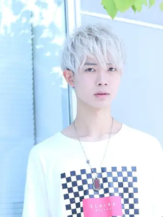 ショート カラー メンズ TV出演&受賞歴有☆ 宮本輝正のヘアスタイル