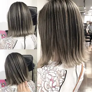 カラー 林 バンフムのヘアスタイル