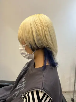 ミディアム 赤み消しカラー✳️ 井上明日翔💫のヘアスタイル