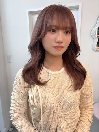 セミロング カラー aoi /ニュアンス /透明感カラーのヘアスタイル