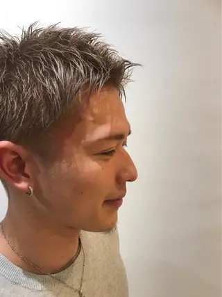 ショート カラー パーマ メンズ 【代表】 辻龍樹のヘアスタイル