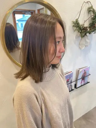 ミディアム カラー Lita. hairdesign所属・kako ／透明感カラー🤍のヘアスタイル