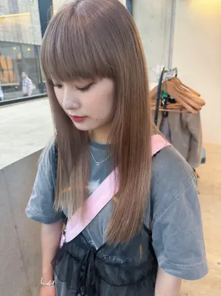 ミディアム カラー ヘアアレンジ ミニボブ/ブリーチ 🌈MISATOのヘアスタイル