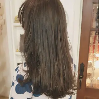 セミロング フリーランス所属・韓国ヘア レイヤー くびれヘアMATSUのヘアスタイル